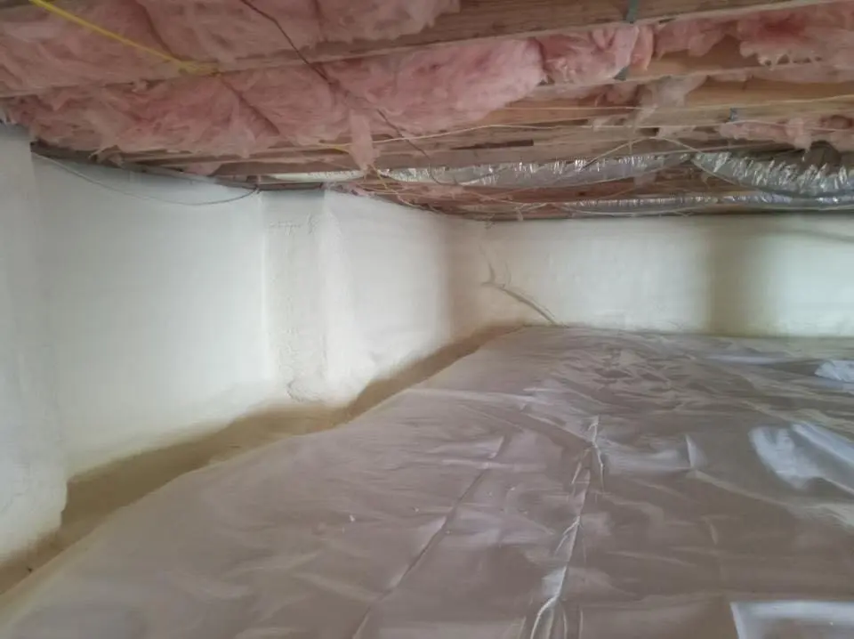 Crawl space encapsulation with closed-cell spray foam for Roof Maintenance in Beverly Hills